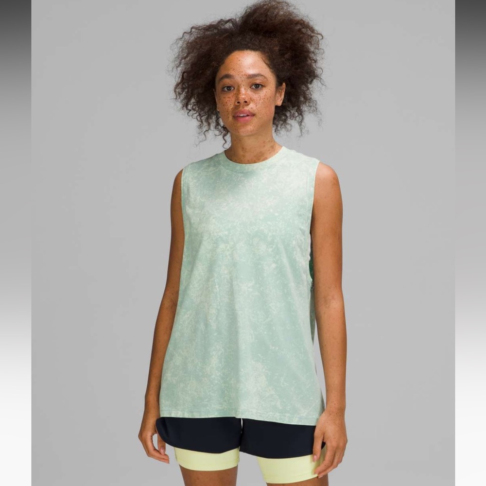 New Lululemon All Yours Tank Top - Cloudy Wash Arctic Green NWT